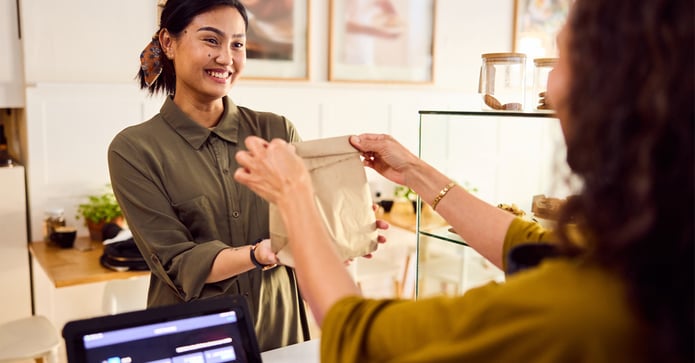 Consume spending at a retail store