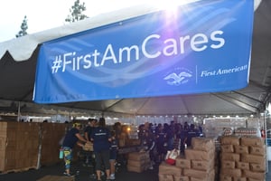 FirstAmCares Banner with sun